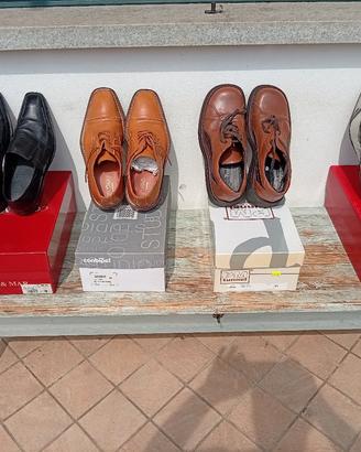 4 paia di scarpe n 41  in vera pelle