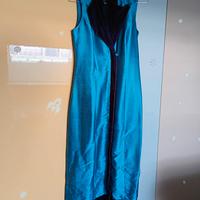 abito di seta lungo taglia 42 