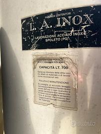 Botte in acciaio inox 700 litri