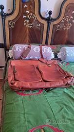 valigia da viaggio in vera pelle vintage