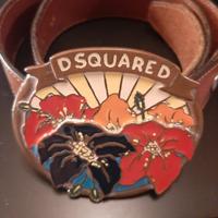 Dsquared cintura in pelle con fibbia