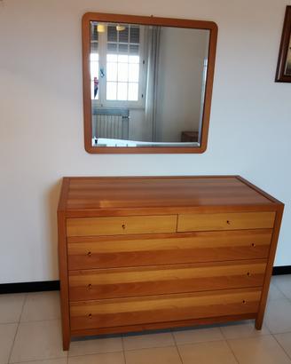 Cassettiera in legno rovere