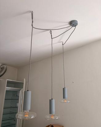 Lampadario a sospensione + 3 Lampadine incluse