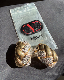 Orecchini Vogue Bijoux clip vintage strass