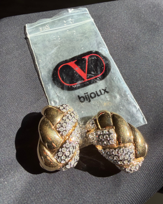 Orecchini Vogue Bijoux clip vintage strass
