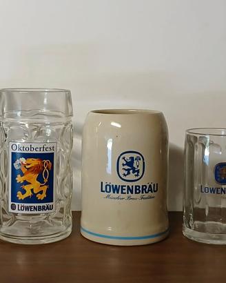 5 Boccali birra Lowenbrau Oktoberfest
