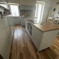 cucina laccata con elettrodomestici