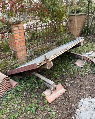 tettoia legno per ingresso