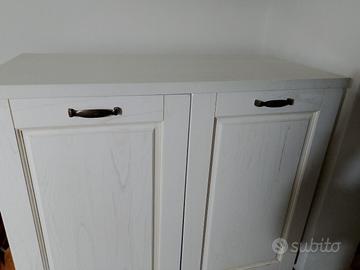madia / dispensa  panna con venature