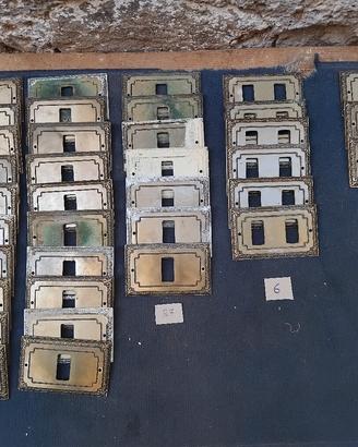 Placche copri interruttori Vintage/Ottone