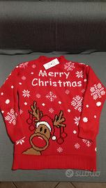 Maglione natalizio simpatico con renna