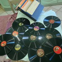 10 vinili anni 30 his master's voice Decca valigia