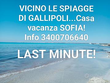 LAST MINUTE vicino GALLIPOLI 6/9 e dal 23 in poi