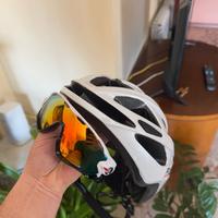 Casco Bici Da Corsa Con occhiale 