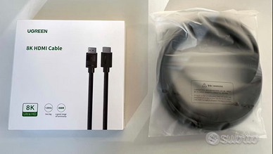 Cavo HDMI 8K 60Hz HDMI 2.1 48Gbps 4K 120Hz 5 metri
