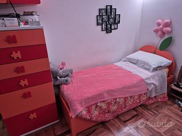 Letto singolo con contenitore