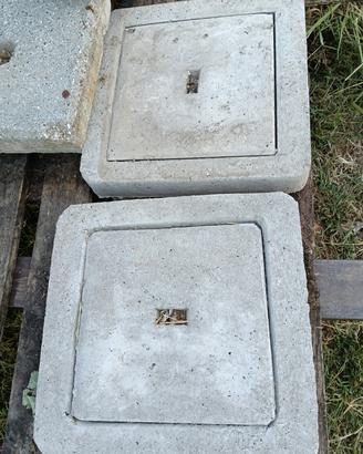 chiusino in cemento telaio e coperchio