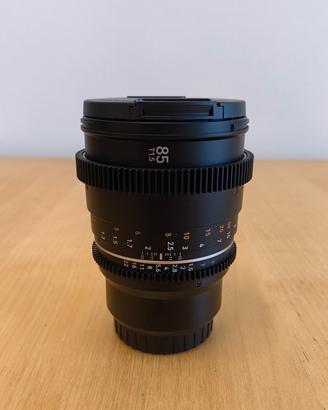 Lente cine samyang fuji x 85mm T1.5