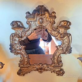 Specchio Cartagloria Veneziano anni 40 Rococò