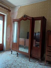 CAMERA DA LETTO 7 PZ ANNI 20 ANTICA DECORI  BRONZO