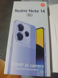 Xiaomi Redmi Note 14  5G 8Gb+256Gb scatola complet