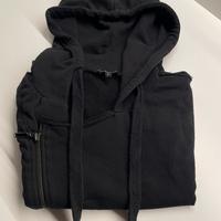 Felpa trendy smanicata con cappuccio taglia L