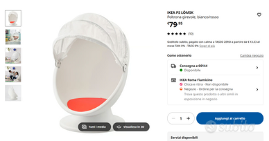Poltrona per bambini IKEA PS LÖMSK