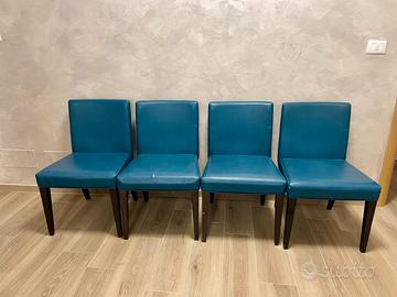 4 Sedie in pelle Schonhuber Franchi