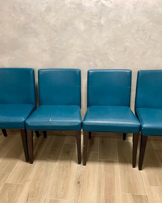 4 Sedie in pelle Schonhuber Franchi