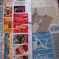 COCA COLA 12 CALENDARI TASCABILI con VARIETA' 1987