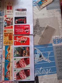 COCA COLA 12 CALENDARI TASCABILI con VARIETA' 1987
