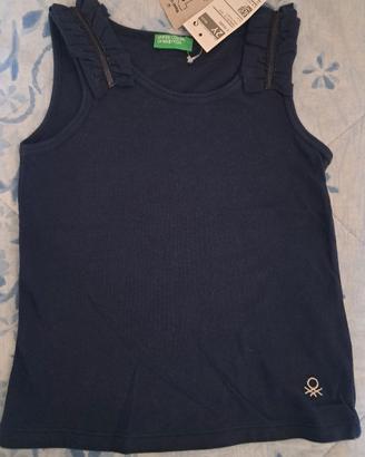 canottiera bimba marca Benetton NUOVA tg 2 anni