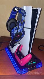 🔥PS5 Slim Digital 1TB + 2 Pad + Giochi + Cuffie🔥