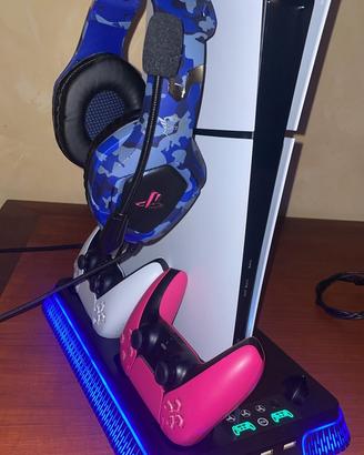 🔥PS5 Slim Digital 1TB + 2 Pad + Giochi + Cuffie🔥