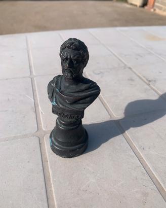 Statuetta imperatore di bronzo da collezione