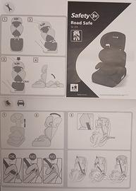 seggiolino/alzata safety auto per bimbi 3/12 anni
