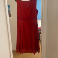 Abito in seta rosso Maliparmi