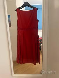 Abito in seta rosso Maliparmi