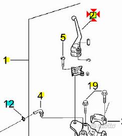 -Leva freno ant Aprilia RS250 AP8113716