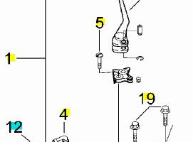 -Leva freno ant Aprilia RS250 AP8113716