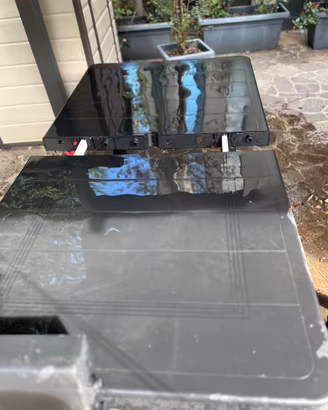 TAVOLO DA GIARDINO ALLUNGABILE E 8 SEDIE