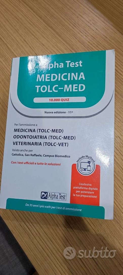 Libri Alpha Test - Medicina Tolc-Med 2023 2024 - Libri e Riviste In vendita  a Cosenza