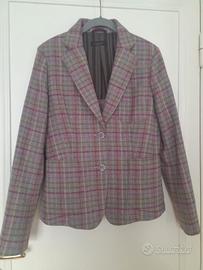 Tweed Lardini quadretti multicolore pura lana 