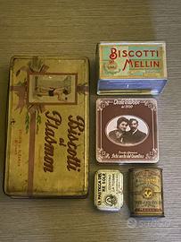 Scatole Latta vintage lotto