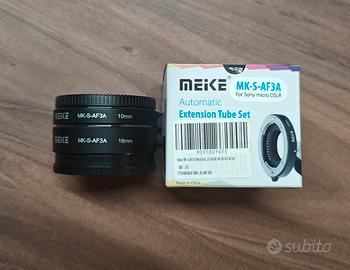 Prolunga fotocamera macro meike 10+16mm Sony E