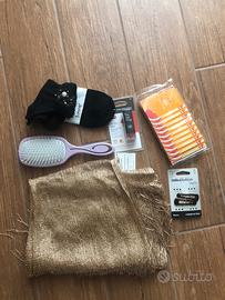 Set capelli sciarpa lame