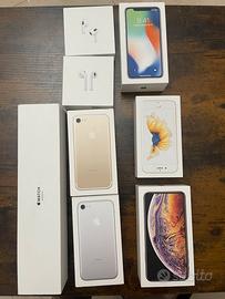 Scatole vuote apple iphone e airpods