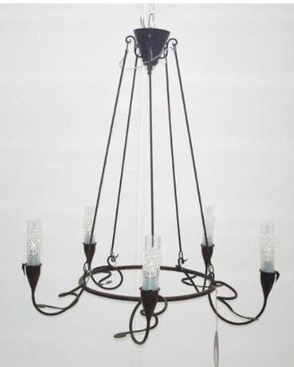 AGE L5 Lampadario sospensione ferro battuto 