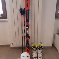 Materiale sci come nuovo - ragazzo/a 13/14 anni