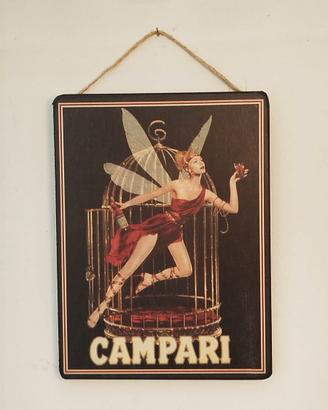 CAMPARI STAMPA SU LEGNO